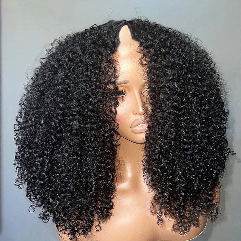 Perruque V-part kinky curly – détail 1