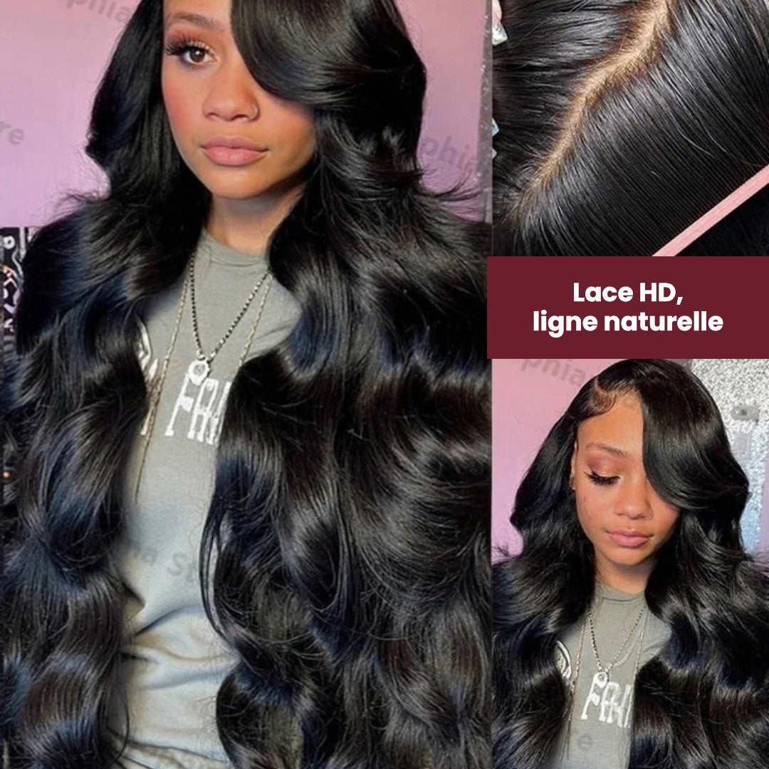Perruque sans colle body wave – détail 2