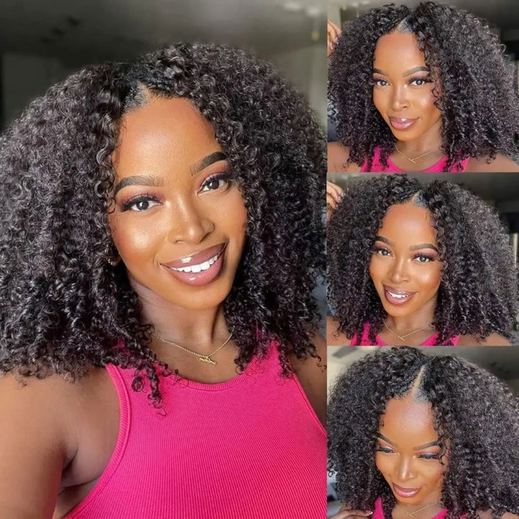 Perruque V-part kinky curly – détail 3