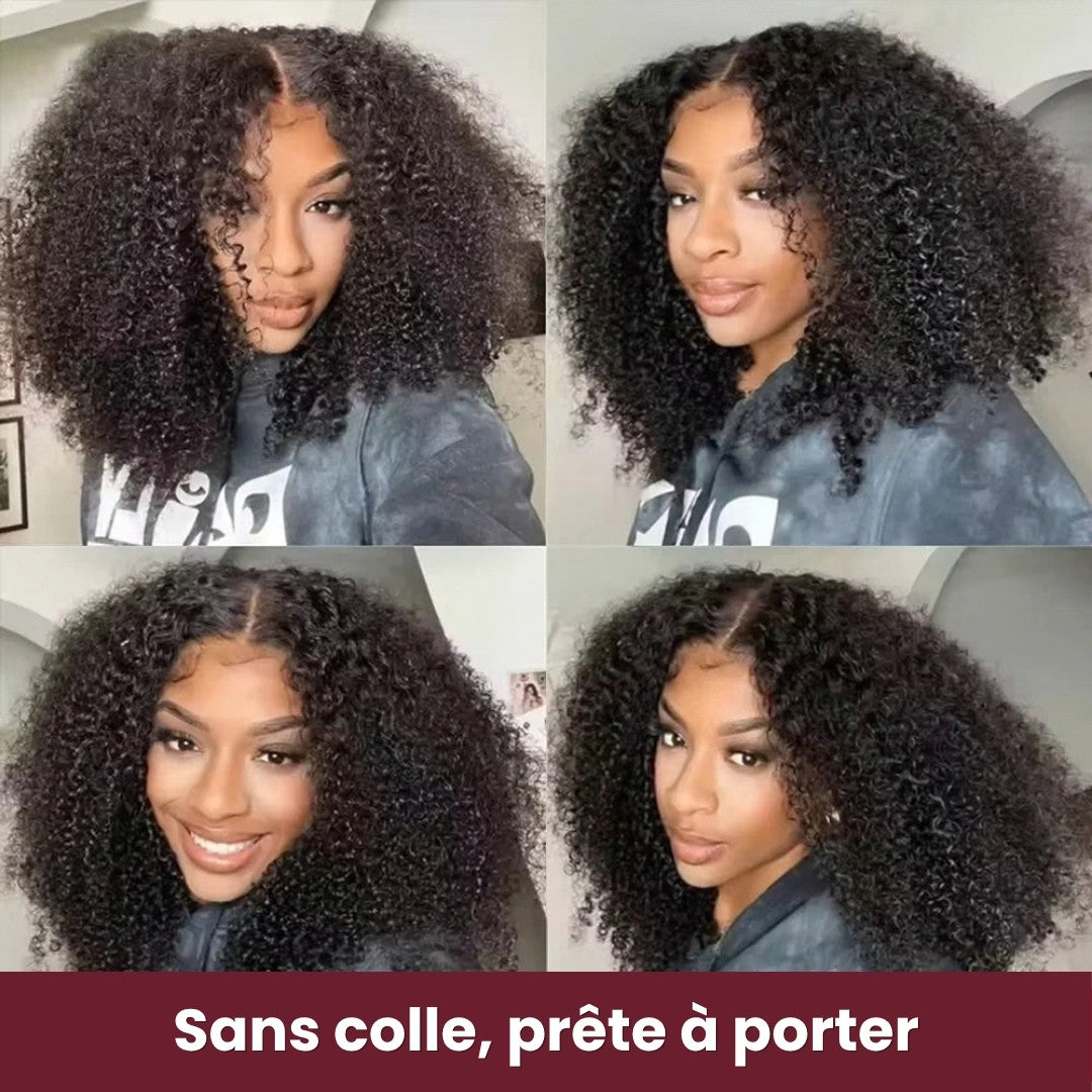 Perruque sans colle kinky curly – détail 4