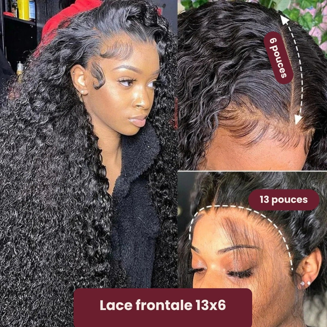Perruque lace front afro crépue 4C – photo produit 4