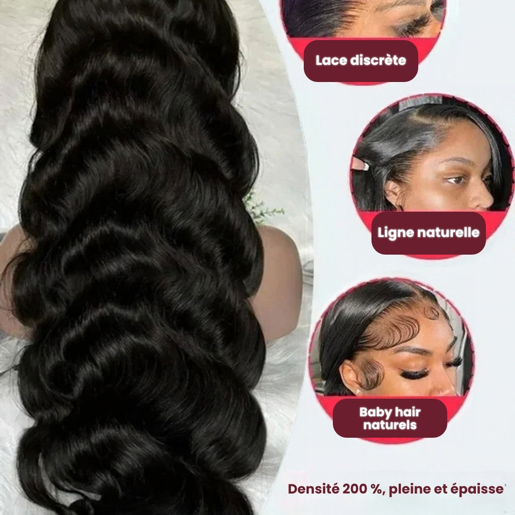 Perruque sans colle body wave – détail 4