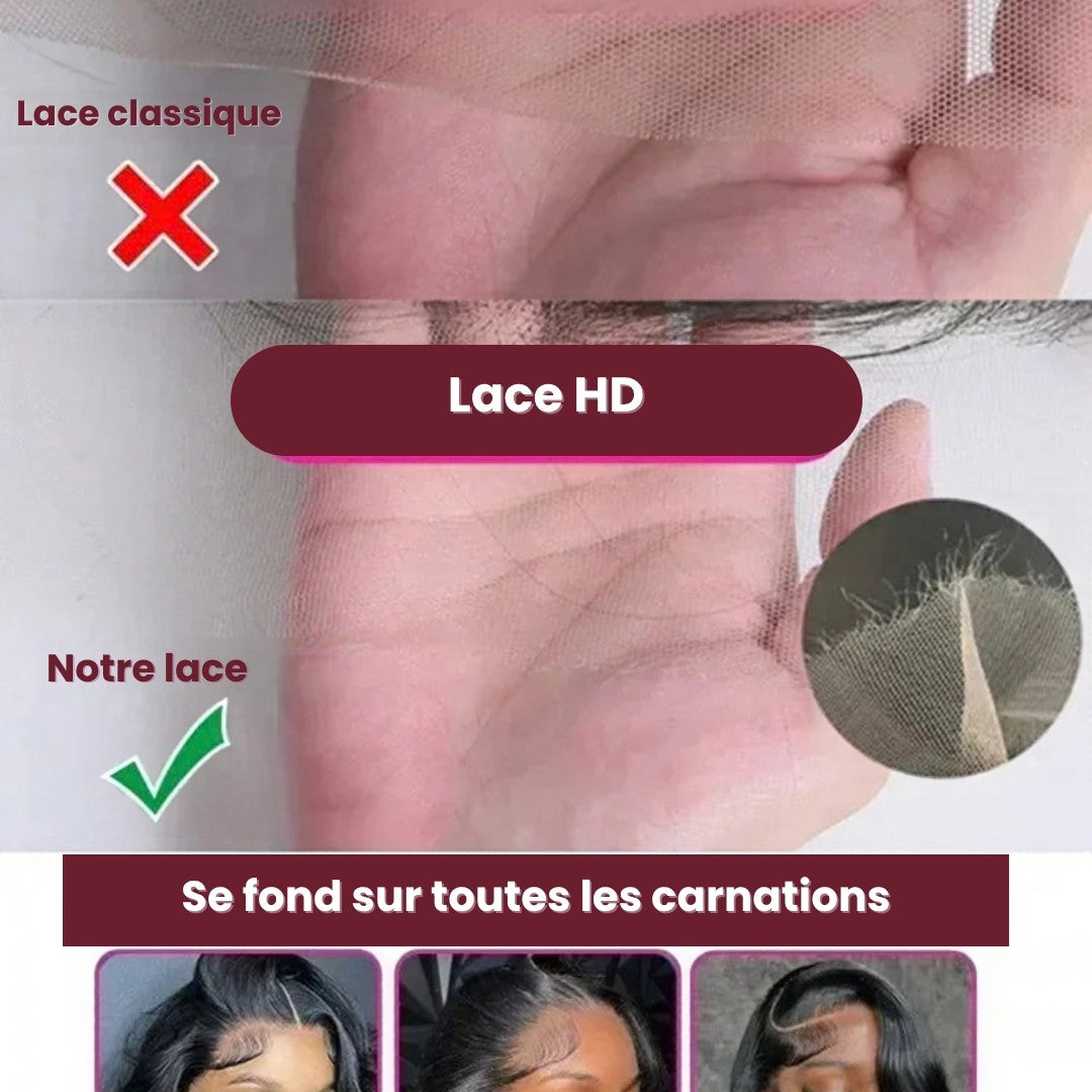 Perruque sans colle body wave – détail 5