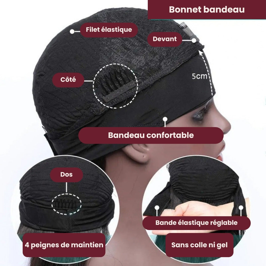 Perruque bandeau kinky straight – photo produit 3