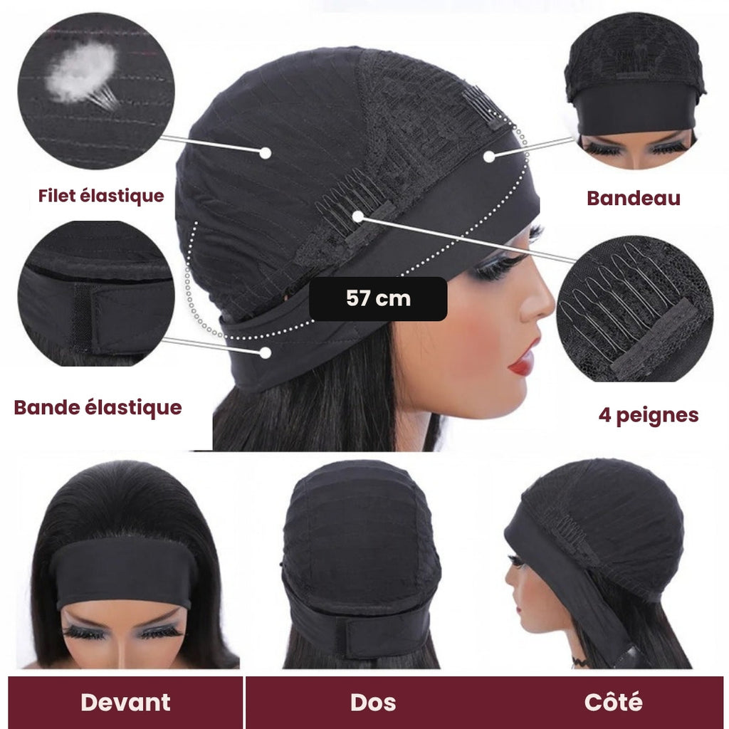 Perruque bandeau body wave – photo produit 4