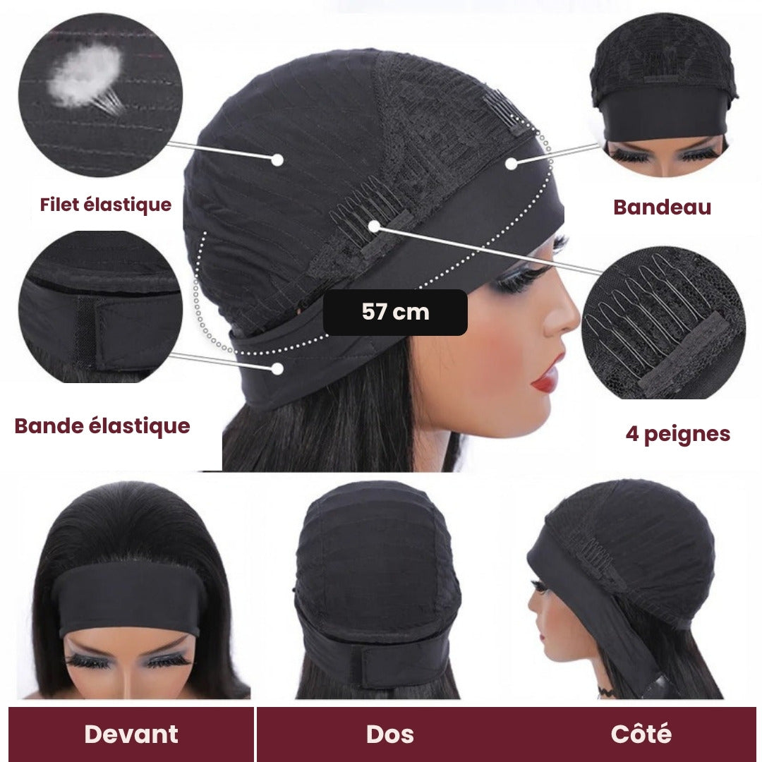 Perruque bandeau body wave – photo produit 4