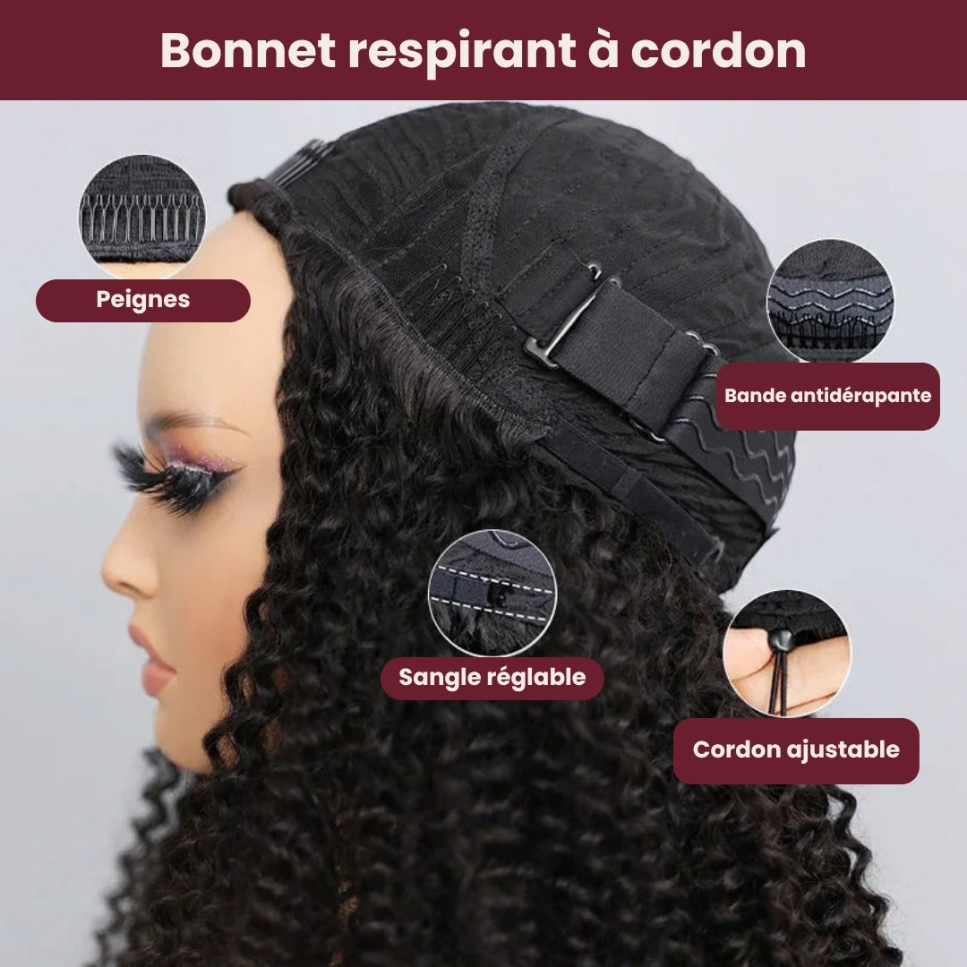 Perruque bandeau afro bouclée – photo produit 4