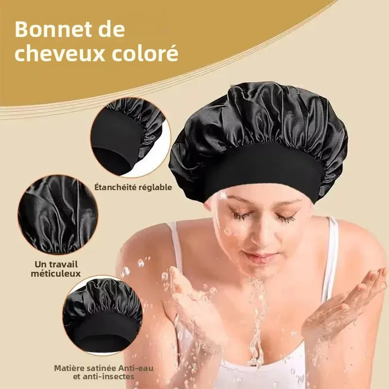 Bonnet de nuit en satin