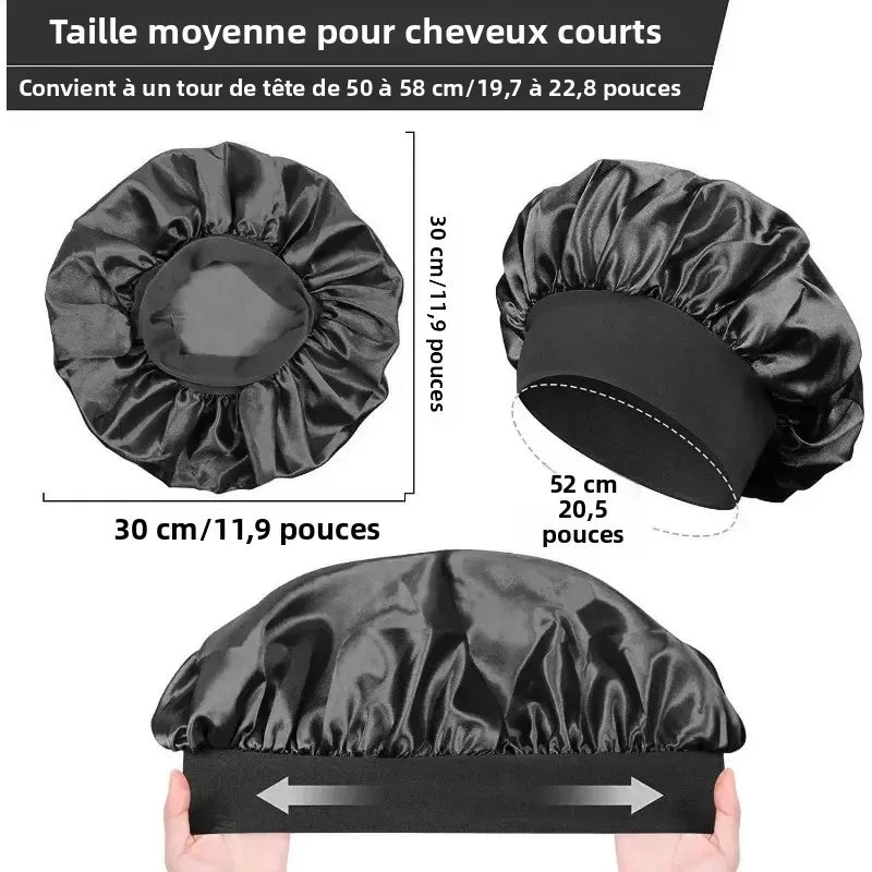 Bonnet de nuit en satin
