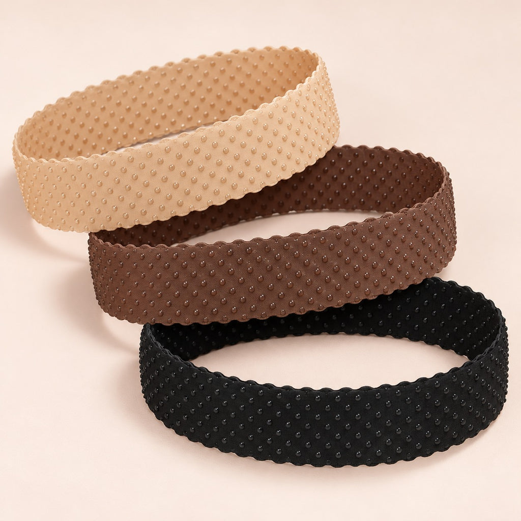 Bandeau anti-glisse pour perruque – coloris beige, marron et noir