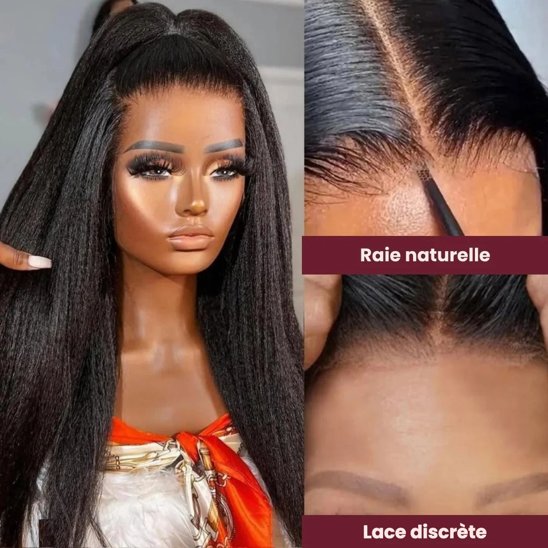 Perruque lace front kinky straight – détail 4