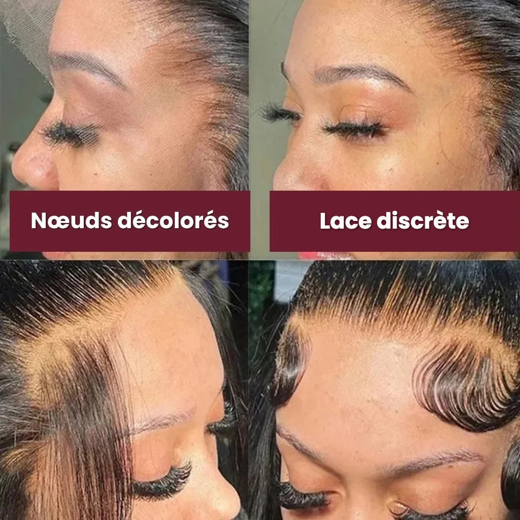 Perruque lace front lisse 13x4 – détail 4