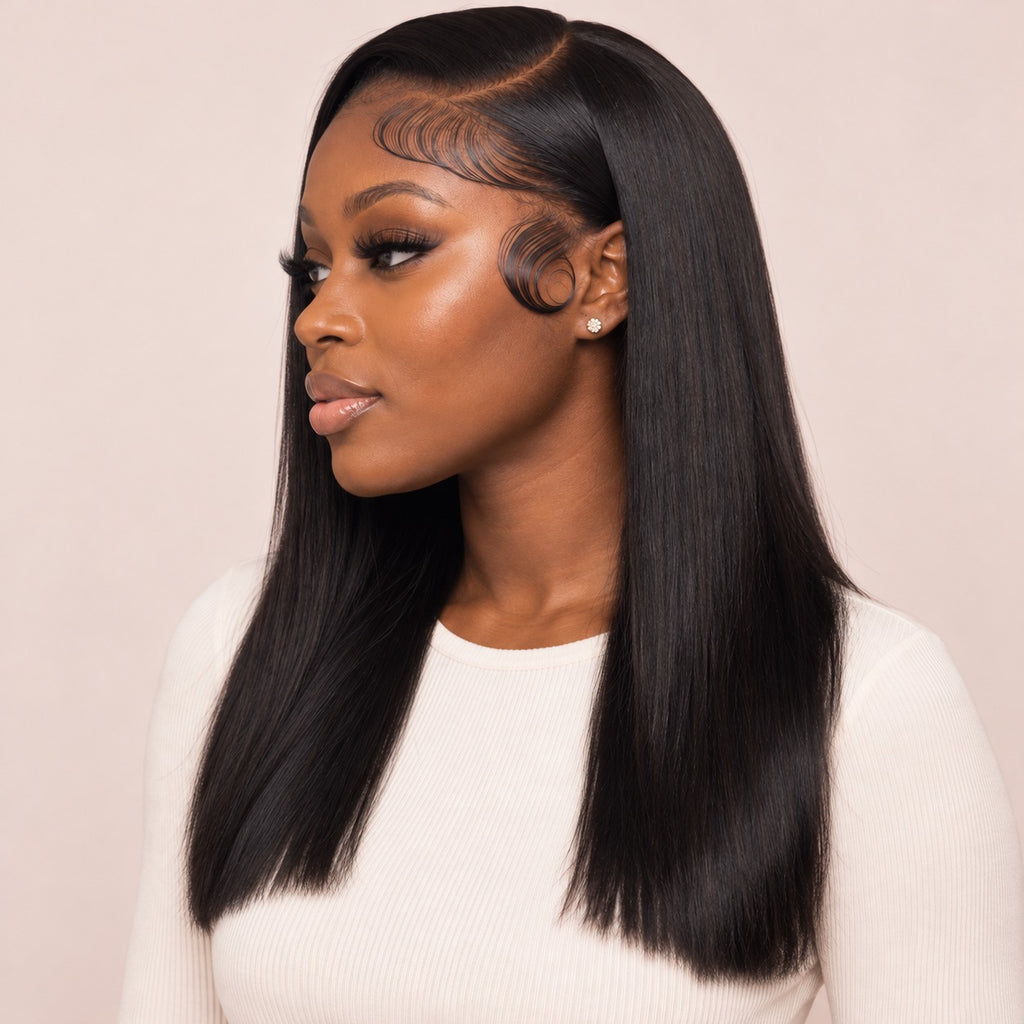 Perruque lace front lisse 13x4 – profil