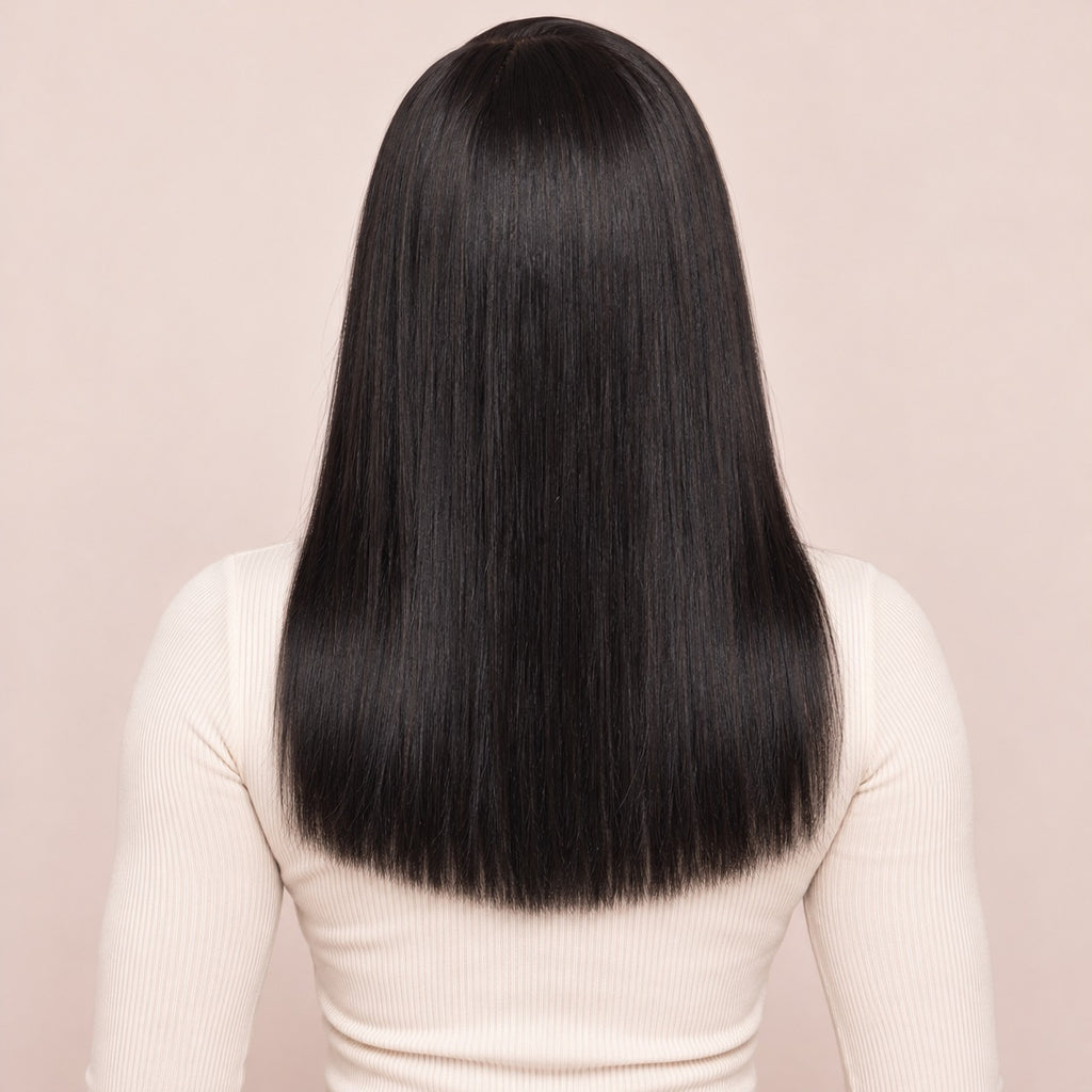Perruque lace front lisse 13x4 – de dos