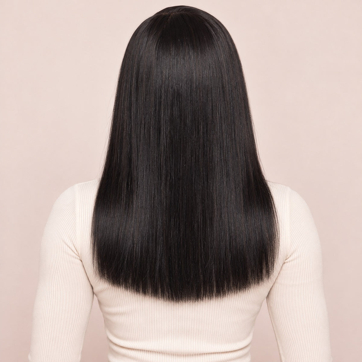 Perruque lace front lisse 13x4 – de dos