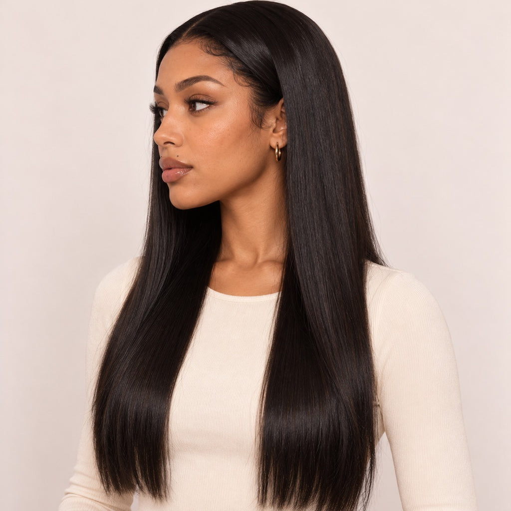 Perruque sans colle lisse 5x5 – profil
