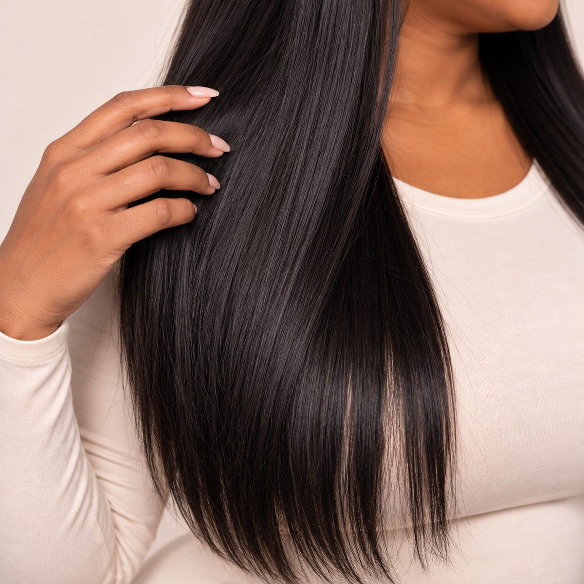 Perruque lace front lisse 13x6 sans colle – texture
