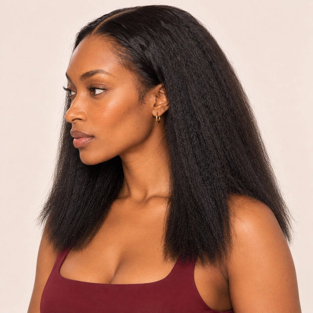 Perruque lace front kinky straight – profil