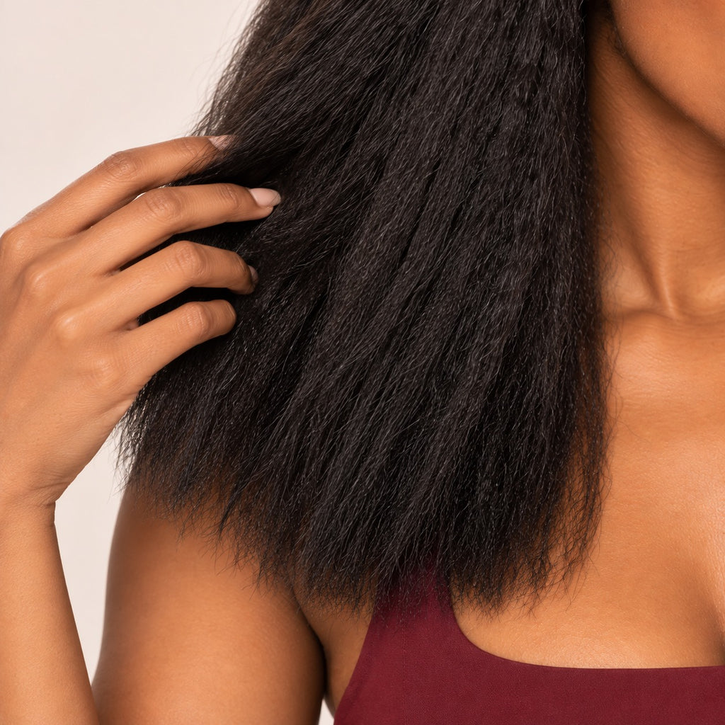 Perruque lace front kinky straight – texture