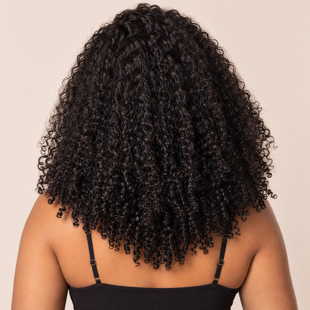 Perruque lace front kinky curly – de dos