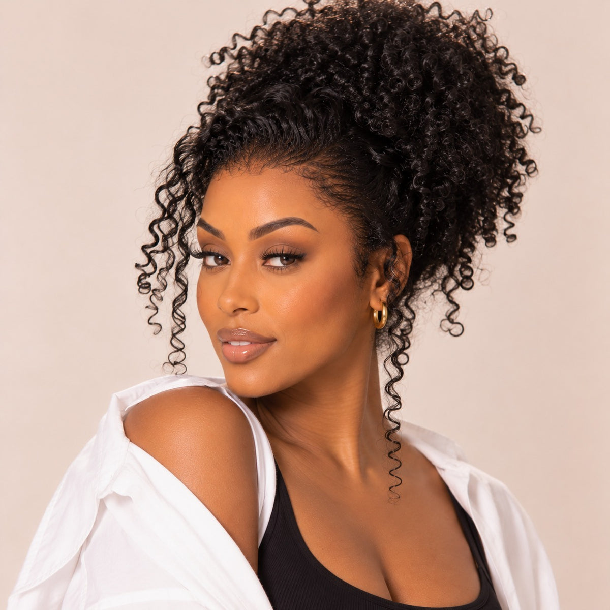 Perruque lace front kinky curly – autre coiffage