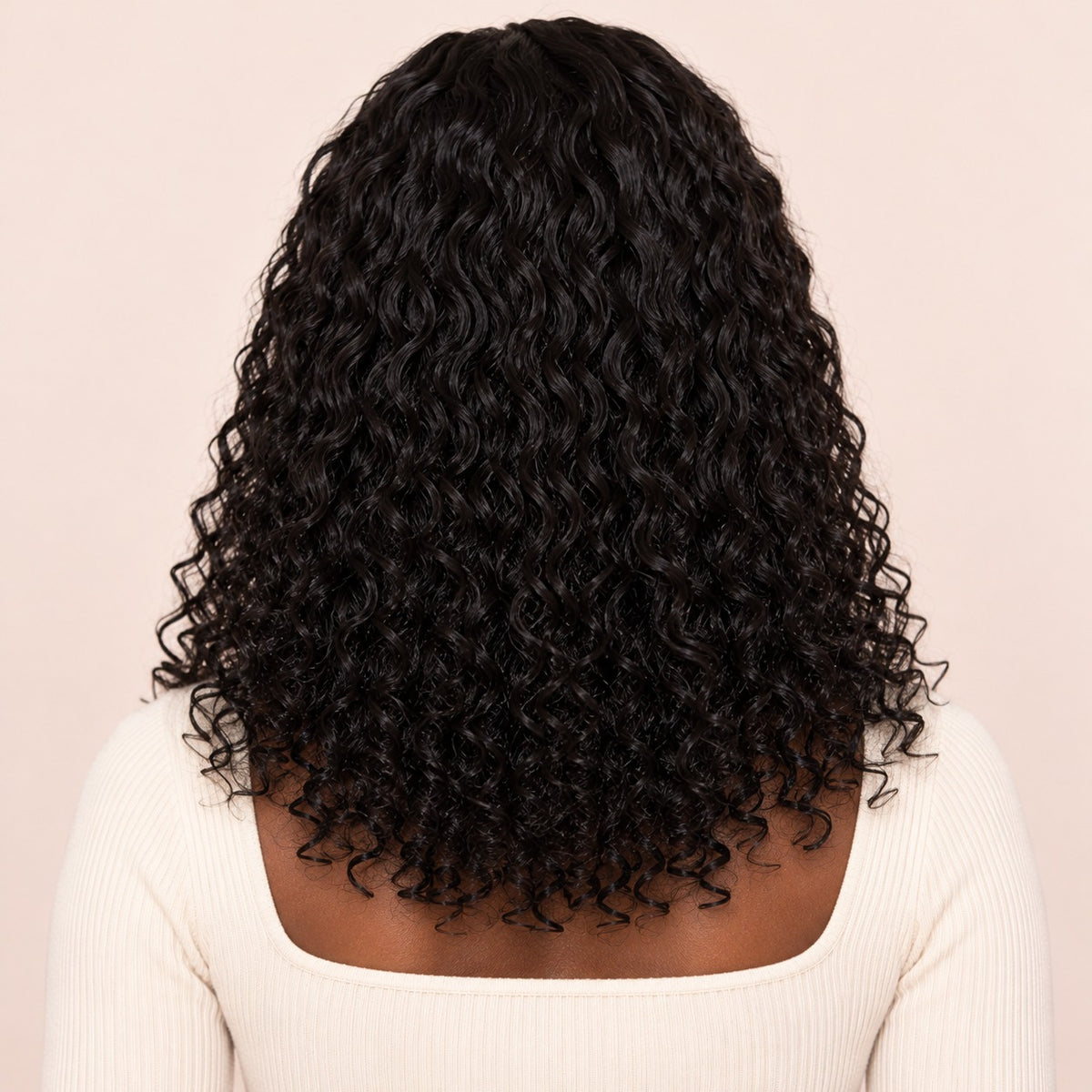 Perruque lace front deep wave – de dos