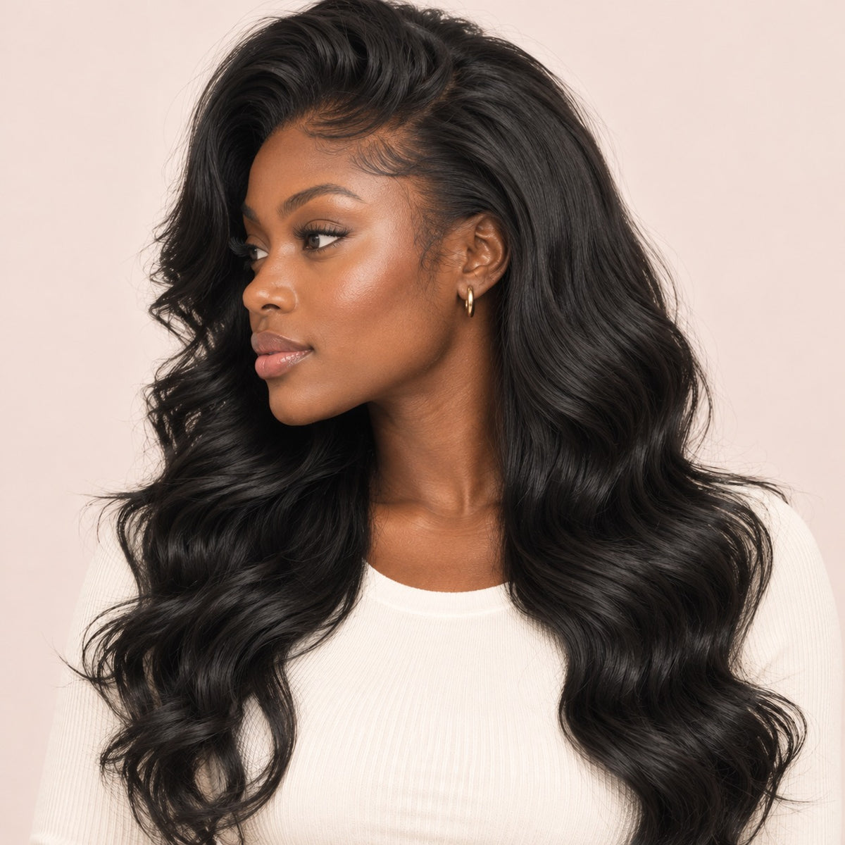 Perruque lace front body wave 13x4 – profil