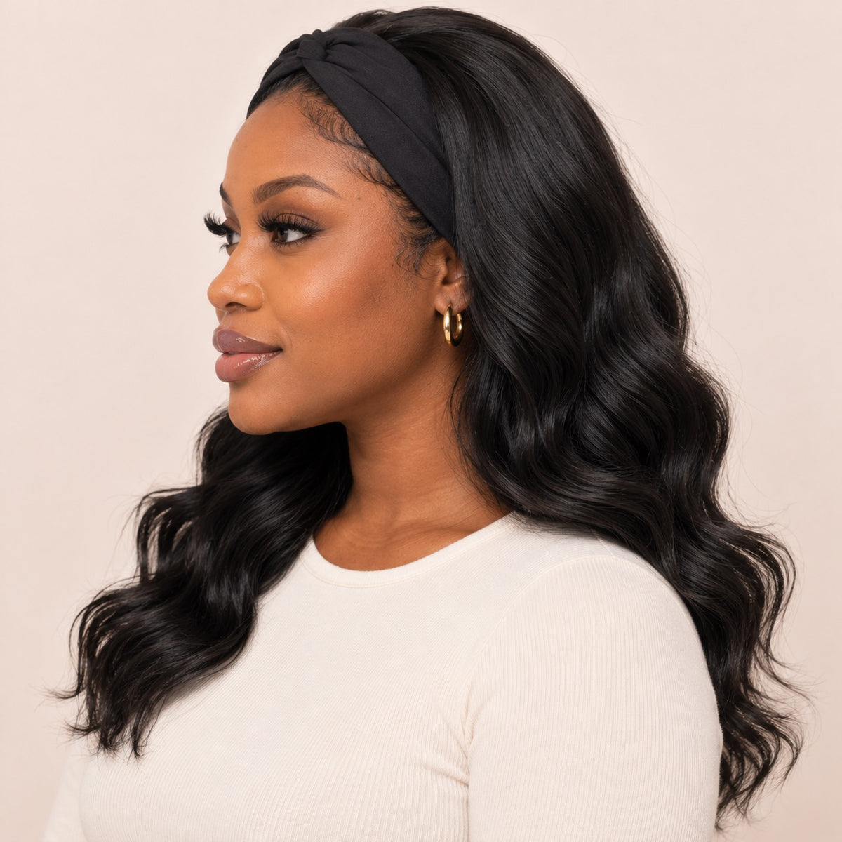 Perruque bandeau body wave – profil